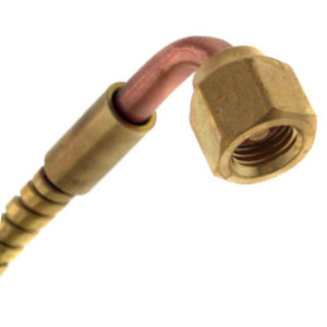 PENN SEC99AB-36C JCI Armored Capillary 36 in. and 1/4 in. SAE connection, Straight and 90 degree ends