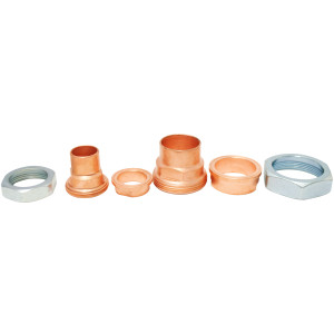 Danfoss 7765028 Adaptador Soldable Rotolock de 2-1/4 pulg Rotolock a 1-5/8 pulg  ODF y 1-3/4 pulg Rotolock a 7/8 pulg ODF para compresores SM, SY y SH