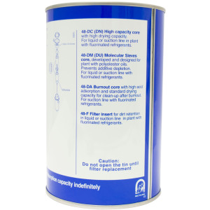 Danfoss 023U4381 Nucleo Cartucho de Filtro Secador 48-DC para DCR, Humedad y Acido, incluye Empaque, para uso con DCR 0485 a 19217 y otras Carcasas de 4-3/4 in, 023U4381, 023U4380, 00PPG000445000A