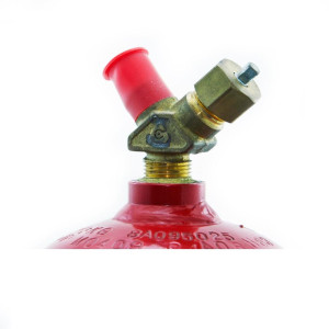 Uniweld MC-10 Acetylene Tank, Red, 10 cu ft,  O.D. 4in Height W/Valve 15in Weight 8lbs CGA Connection 200 DOT Specs Uniweld MC-10 Acetylene Tank, Red, 10 cu ft,  O.D. 4in Height W/Valve 15in Weight 8lbs CGA Connection 200 DOT Specs