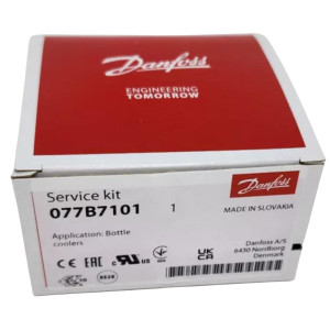 Danfoss 077B7101 Thermostat Bottle Coolers 077B1704L Cold Cut-in +41.0F Cold cut-out +34.7 Warm Cut-in +54.5F Warm Cut-out 49.1F Capillary tube length 47.2in 
B0
