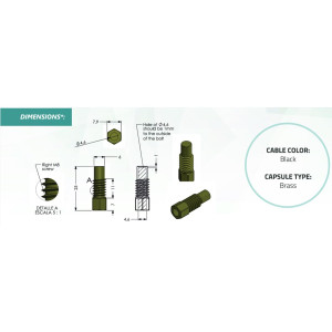 Full Gauge SB-28 NTC Temperature Sensor with Screw 8.2 ft (2.5 m), NTC Sensor with screw to be directly inserted in heating piping. Inteded for Solar Panels and other applications. Operating Temp -58 to 221 F (-50 to 105 C)