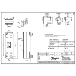 Danfoss 021B6325 Intercambiador De Calor 25 Ton B3-095-74-3.0-HQ 25TR