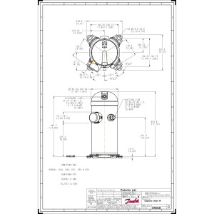 Danfoss HRH056U4LP6 4.7 tons 56.000 btu/h R410A Compressor Scroll para Aire Acondicionado 380-415/3/50, 460/3/60 (V/Ph/Hz) Descarga 1/2 pulg, Succion 7/8 pulg, ODF, PVE Oil 121L1378, 121L1381 Remplaza 120U1386 Danfoss HRH056U4LP6 4.7 tons 56.000 btu/h R410A Compressor Scroll para Aire Acondicionado 380-415/3/50, 460/3/60 (V/Ph/Hz) Descarga 1/2 pulg, Succion 7/8 pulg, ODF, PVE Oil 121L1378, 121L1381 Remplaza 120U1386