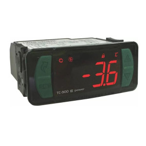 Full Gauge TC-900E Power Controlador Electronico Congelacion. 2 Sensores, 3 Salidas, 1 Entrada Digital, Zumbador Interno, 110/220V