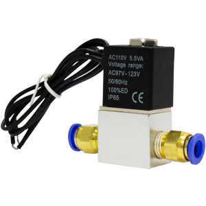 Appli Parts APSOV-14A Valvula Solenoide 1/4 Neumatica en linea con Bobina 110 V 
