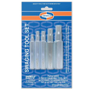 Swaging Punch Kit Uniweld 1/4 5/16 3/8 5/8 70005 Swaging Punch Kit Uniweld 1/4 5/16 3/8 5/8 70005