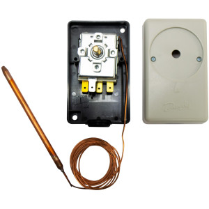 Danfoss 060H1701 UT 72, Termostato Mecanico, -30 a 30 C, Capilar de Cobre 2 m, Auto Reseteo, SPDT, Cerramiento IP20 Danfoss 060H1701 UT 72, Termostato Mecanico, -30 a 30 C, Capilar de Cobre 2 m, Auto Reseteo, SPDT, Cerramiento IP20