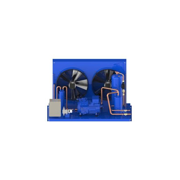 Danfoss OP-HBZ475D49Q Unidad Condensadora Microcanal 12HP MBP 230V/3Ph/60Hz R404A,R22, Lubricante POE, 2 Ventiladores, Compresor Semi Hermetico HG(X)44e/475-4S 115F0730