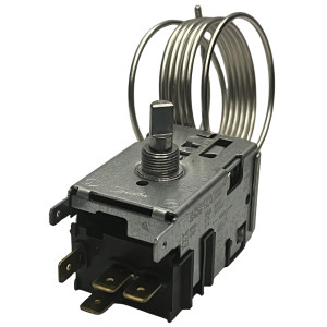 Danfoss 077B7104 Thermostat 2 Doors Refrigerator Defrost control 077B3657 Cold Cut-in +38.3F Cold cut-out -9.4F Warm Cut-in +38.3F Warm Cut-out +9.5F Capillary tube length 39.3in B62  