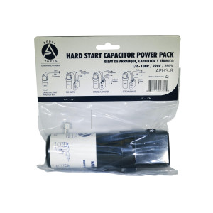 Appli Parts APHS-6 1/12 to 10 HP, 110/220 V, 1 Ph, Hard Start kit Capacitor power pack booster for air conditionning and refrigeration compressors, Up to 690 percent Torque