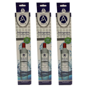Appli Parts 4392857AP Filtro de Agua para refrigeradora tipo Whirlpool de Rodapie remplaza 4392857, 4396508, 4396509, 4396163 Filtro de Acceso Frontal (3 pack)
