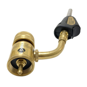 Appli Parts APHT-1S Single Burner Hand Torch with Starter Lighter for Soldering Brazing with Mapp or Propane Fuel Swivel Tip for uses in plumbing refrigeration air conditioning and more