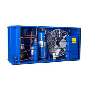 Danfoss OP-HGZ080D40Q Condensing Unit Microchannel Coil 7HP MBP 230V/3Ph/60Hz R134a,R404A,R448A,R449A,R452A,R513A POE Oil 2 Fan Enclosure with Reciprocating Compressor MTZ080-3 115N0359 