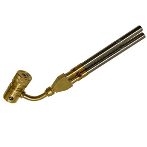 Appli Parts APHT-1D2 Double Burner Hand Torch for Soldering Brazing with Map or Propane Fuel Swivel Tip for uses in plumbing refrigeration air conditioning and more