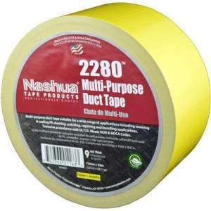 Nashua Tape/Cinta Multiproposito  para Ducteria 48 mm x 55 m 2280 Amarillo 9 Mil Certificado UL