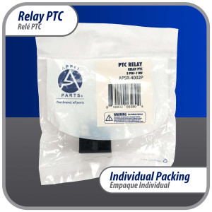 Appli Parts APSR-4002P Interruptor de rele para mini nevera de 3 pines, 4,7 Ohmnios, 110V, rele de arranque PTC universal, repuesto para multiples marcas de refrigeradores, enfriadores de vino