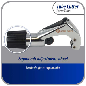 Appli Parts APT-TC274 Corta Tubo para Cobre, Aluminio, Acero, PVC y otros tubos de metal blando desde 1/8 pulg hasta 1-1/8 pulg (4-28 mm) para Profesionales y Bricolaje
