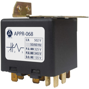 Appli Parts APPR-068 Relay Potencial 068, Voltaje de Bobina 502 V, Recogida Minima 325 V, Recogida Maxima 345 V, Caida Maxima 135 V, 50/60Hz Remplazo universal para unidades de refrigeracion y aire acondicionado