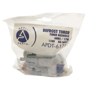 Appli Parts APDT-6171 6 hr, 17 min, 110 V, 50/60 Hz, Defrost Timer Pin 1-234 for Asian Style Refrigerators replaces DBZ-617-1D4, NUV-617, GG15JB2002A and others