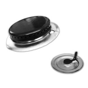 Appli Parts 98017830AP Quemador de Cocina,Estufa remplazo para Whirlpool Acros con Guia y Bisel