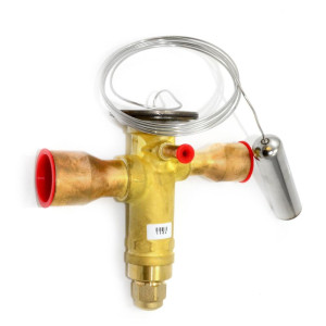 Danfoss 067N3154 6.5TR Thermostatic expansion valve, TGE, R410A,R32, 1/2x7/8 in Solder, ODF, 1/4 in Externally equalized, Bi-flow, -40 to 50 F replaces 067N3174