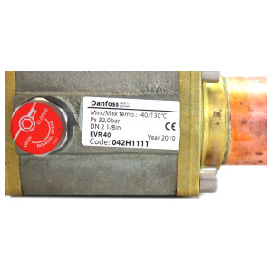 Danfoss 042H1111 Solenoid Valve  2-1/8 in, EVR 40, ODF Only Body