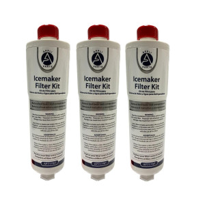 Appli Parts AP717AP Filtro de Agua para refrigeradora tipo GE General Electric en linea, ideal para fabricadores de hielo y dispensadores de agua 3 Pack