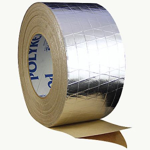 Tape/Cinta De Aluminio Para Ducteria 2 pulg X 50 yds Polyken Fsk Reforzado