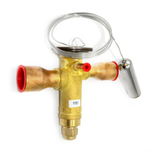 Danfoss 067N2163 18TR Valvula de Expansion Termostatica, TGE, R22,R407C, 7/8x1-1/8 pulg Soldable, ODF, 1/4 pulg Ecualizacion Externa, Bi-flow, -40 a 10 C, remplaza 067N2183