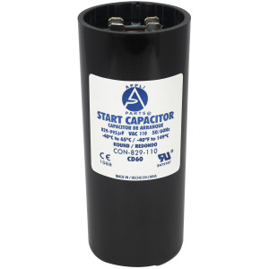 Appli Parts CON-829-110 Capacitor de Arranque 829-995 MFD (microfaradios) uF, 110-125 VAC. Universal para Motores Electricos, condensador de arranque de 4.6 cm de Diametro, 11 cm de Alto