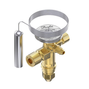 Danfoss 067N5090 12TR Thermostatic expansion valve, TGE, R134a,R513A, 5/8x3/4 in ORFS, 1/4 in Externally equalized, Bi-flow, -15 to 60 F