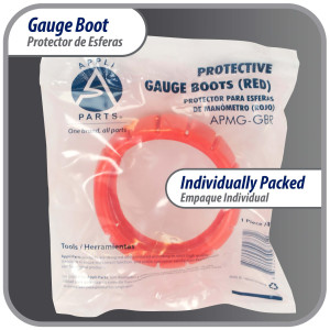 Appli Parts APMG-GBR 2.5 in Red Protective Gauge Boot for Manifold Gauge High pressure