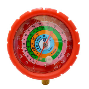 Appli Parts APMG-GA3H High Side 1/4 SAE R134,R22,R404,R410 Analog Manifold Gauge, Pressure psi Scale, Temperature Fahrenheit Scale