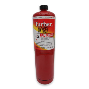 Tanque Rojo Oxigeno 14 Oz Turner Ox-9c