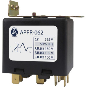 Appli Parts APPR-062 Potential Relay 062, Coil Voltage 395 V, Min Pick up 180 V, Max Pick up 195 V, Max Drop Out 100 V, 50/60 Hz Universal replacement for HVAC and Refrigeration units