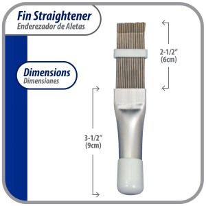 Appli Parts APT-FS352 Metal Fin comb straightener tool for condenser evaporator and radiator coil helps heat transfer increasing performance of air conditioner Appli Parts APT-FS352 Metal Fin comb straightener tool for condenser evaporator and radiator coil helps heat transfer increasing performance of air conditioner
