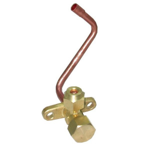 Appli Parts APMV-1414 1/4 Valvula Minisplit para Multiples Refrigerantes con puerto de Servicio 1/4 pulg SAE