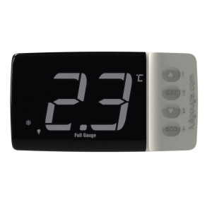 Electronic Control Full Gauge T-Core 110/220v 2 Sensors, 1 Digital Input, 4 Outputs, True-Rms Voltage Monitor Applications Beverage Display, Freezers, Refrigerated Display Cabinets, Cold Rooms