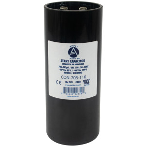Appli Parts CON-705-110 Capacitor de Arranque 705-845 MFD (microfaradios) uF, 110-125 VAC. Universal para Motores Electricos, condensador de arranque de 4.6 cm de Diametro, 11 cm de Alto