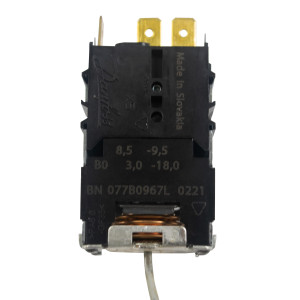 Danfoss 077B7100 Termostato de control Refrigerador comercial 1 puerta 077B7100 077B0967L Cut-in Frio -9.5C Cut-out Frio -18.0C Cut-in Caliente +8.5C Cut-Out Caliente +3.0C Capilar 1200mm B0