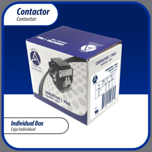 Contactor 1 Polo con Puente de 40 AMP 240 V bobina de repuesto para compresores de CA y aplicaciones electricas UL 476929 Appli Parts modelo APAC- 1S40240