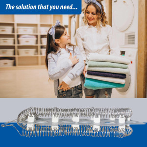 DC47-00019A resistencia para secadora Appli Parts DC47-00019AAP Reemplazo de la pieza original Secadora Samsung y otros modelos compatibles con numero de pieza DC47-00019A elemento calefactor