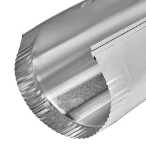 Lambro 747 Galvanized Snap-Lock Pipe 4 inch X 60 inch 