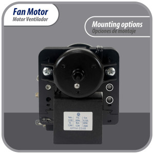 Appli Parts APFM-2268 Evaporator Fan Motor for refrigerators and freezers 110 V, 60 Hz, 0.12 A, 7.5 W, 2500 rpm, CCW, Shaft Length 1-1/8 in replaces 200D2940P001C, 200D2940P002, P009, WR01F02268 