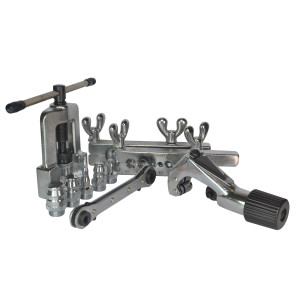 Appli Parts APT-FT278 Flaring and Swage Tool kit for copper, plastic, aluminum pipe and other soft metal tube with cutter and ratchet wrench for HVAC and other applications