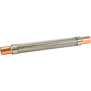 Appli Parts APVE-78 Antivibrador 7/8 pulg Soldable Eliminador de Vibracion 29cm Largo 450psi presion maxima de trabajo y 3.265psi presion de rotura
