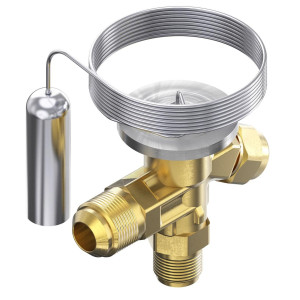 Danfoss 068Z3346 1/5 - 3TR Expansion Valve Body, T 2, R134a,R513A, 3/8x1/2 in, Flare, Internal Equalized, Single-flow, -40 to 50 F, Capacity determined by Orifice size Sold Separately, Identical Product 068Z3542