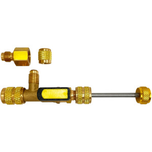 Appli Parts APT-VCR Valve Core Extractor Remover Tool with 1/4 to 5/16 in port adaptor Appli Parts APT-VCR Valve Core Extractor Remover Tool with 1/4 to 5/16 in port adaptor