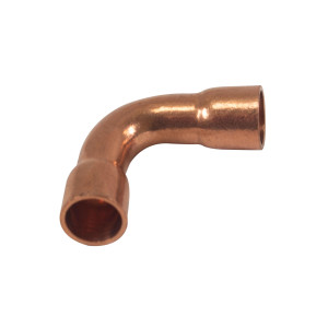 Appli Parts AP-C014L Codo de 90 grados giro Largo 1/4 in, Accesorios de tuberia de cobre CxC Conexiones soldadas para aplicaciones de refrigeracion, aire acondicionado y plomeria Tuberia ACR y tipo L